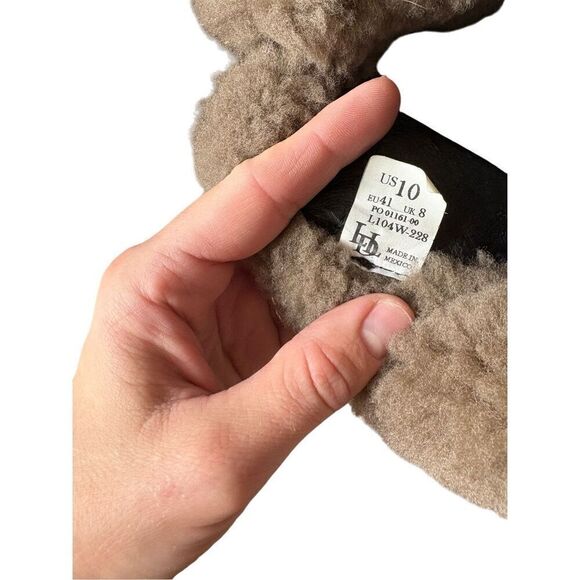 Luxe De Leon Aura Leather Boot size 10 Smoke Gray - Picture 6 of 11